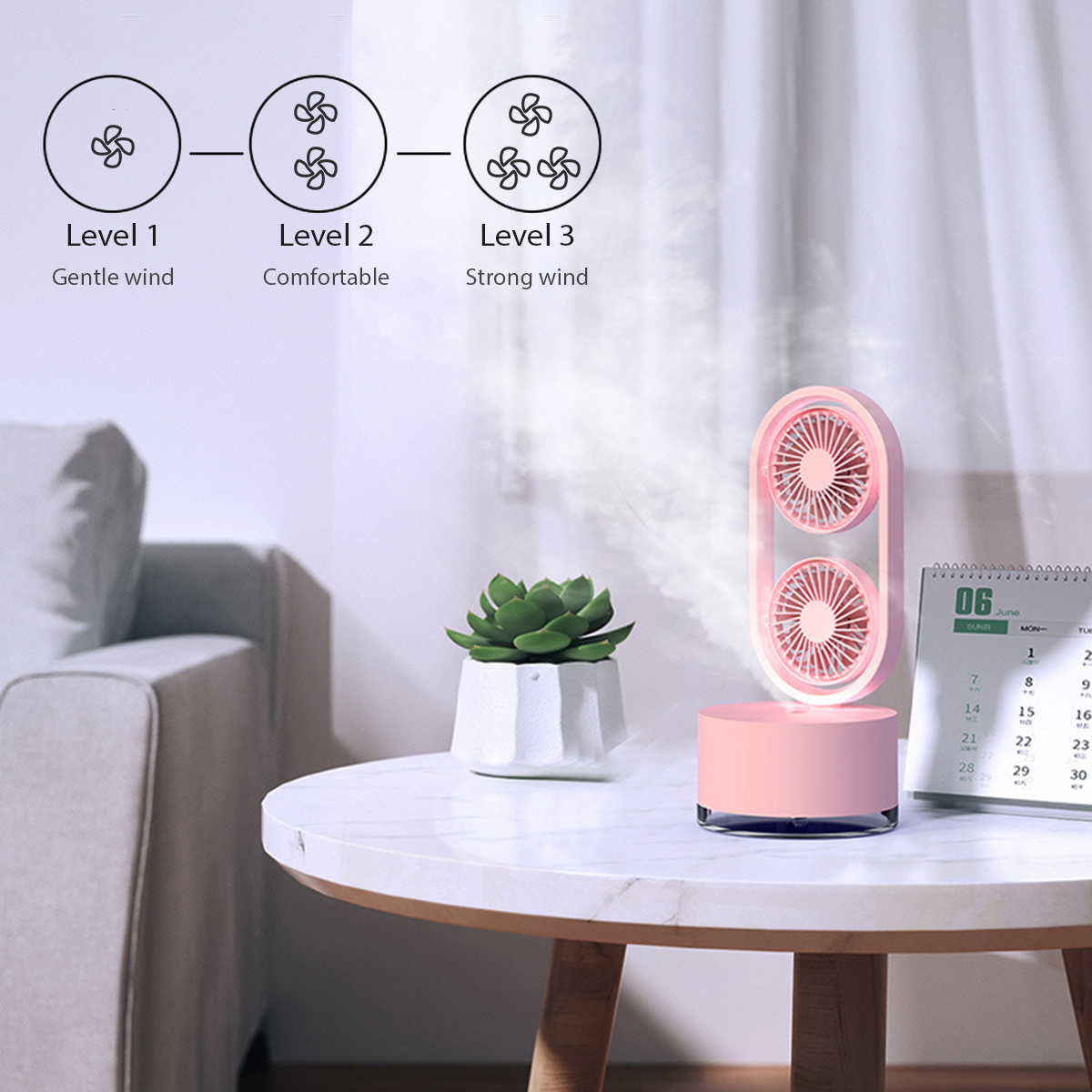 Mini-Dual-Head-Fan-3-Speeds-USB-Rechargeable-Air-Condition-Fan-400ml-Water-Tank-Spray-Humidification-1846006-3