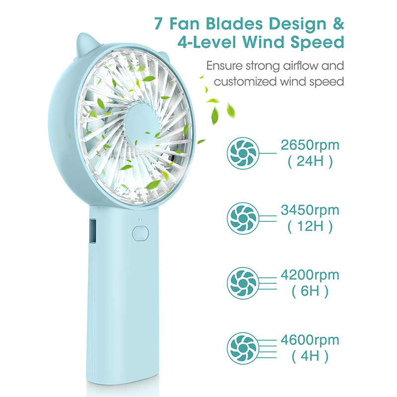 Mini-USB-Fan-Small-Standing-Fan-4-Speeds-4000mAh-Rechargeable-Battery-Powe-Bank-1897761-1