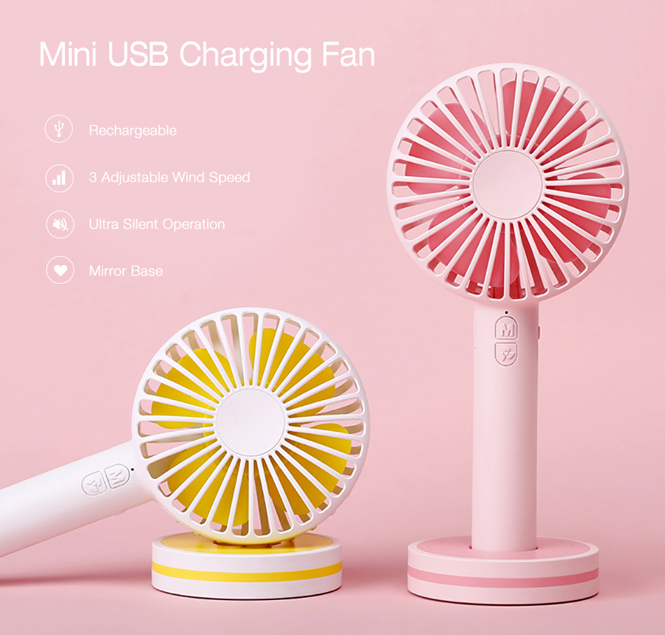 Portable-Creative-Macaron-Design-USB-Rechargeable-2-Modes-Desktop-Handheld-Fan-with-Mirror-Base-1345774-1