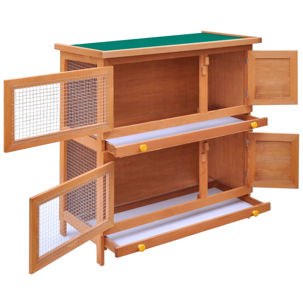 EU-Direct-170159-vidaXL-Outdoor-Rabbit-Hutch-Small-Animal-House-Pet-Cage-4-Doors-Wood-Pet-Supplies-R-1950142-3