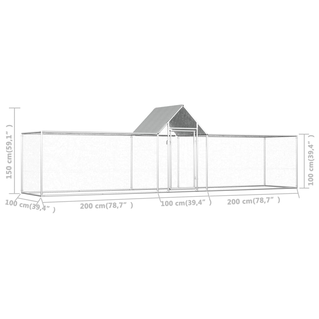 EU-Direct-vidaXL-144560-Chicken-Cage-Coop-5x1x15-m-Galvanised-Steel-Pet-Supplies-Rabbit-House-Pet-Ho-1949279-6