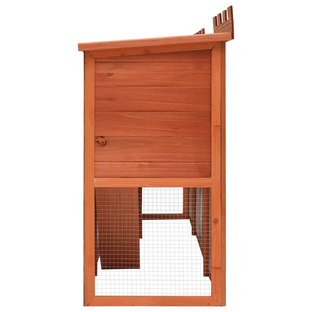 EU-Direct-vidaXL-170174-Outdoor-Large-Rabbit-Hutch-192-x-50-x-101-cm-House-Pet-Cage-Double-House-Pet-1950498-4