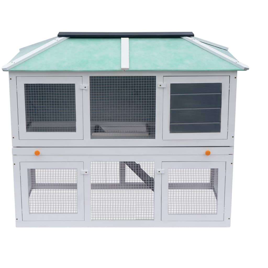 EU-Direct-vidaXL-170344-Outdoor-Animal-Rabbit-Cage-Double-Floor-Wood-130-x-68-x-105-cm-Pet-Cage-Doub-1950522-3