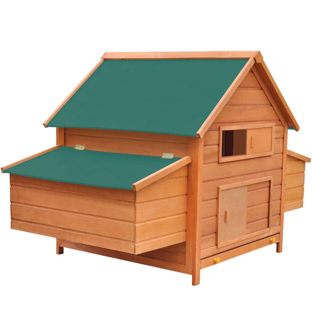 EU-Direct-vidaXL-170410-Outdoor-Chicken-Coop-Wood-157x97x110-cm-House-Pet-Supplies-Rabbit-House-Pet--1950534-5