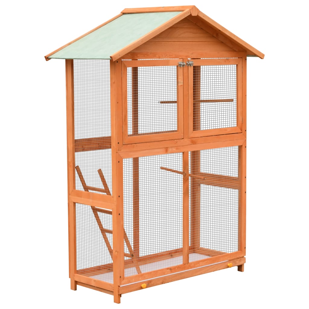 EU-Direct-vidaXL-170638-Outdoor-Bird-Cage-Solid-Pine--Fir-Wood-1255x595x164-cm-Pet-Supplies-Dog-Hous-1952715-1