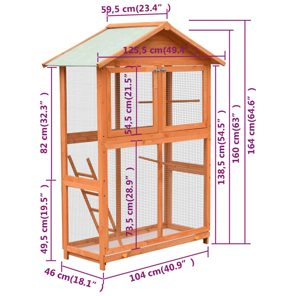 EU-Direct-vidaXL-170638-Outdoor-Bird-Cage-Solid-Pine--Fir-Wood-1255x595x164-cm-Pet-Supplies-Dog-Hous-1952715-9