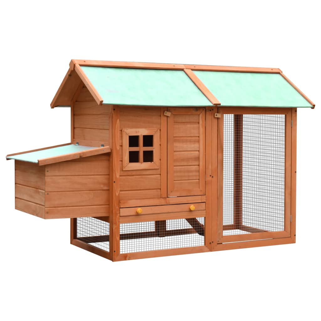 EU-Direct-vidaXL-170644-Outdoor-Chicken-Cage-Solid-Pine--Fir-Wood-170x81x110-cm-House-Pet-Supplies-R-1950567-1