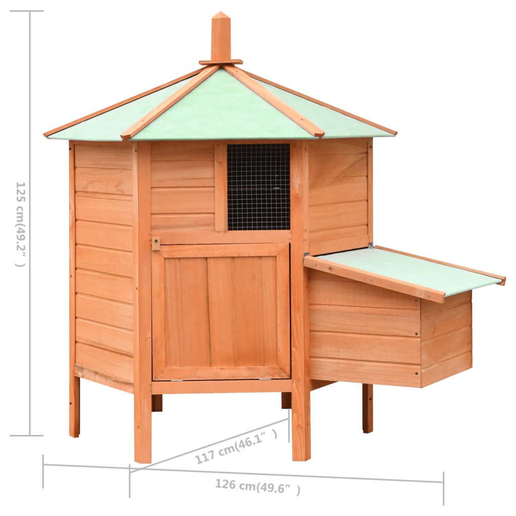 EU-Direct-vidaXL-170645-Outdoor-Chicken-Cage-Solid-Pine--Fir-Wood-126x117x125-cm-House-Pet-Supplies--1950574-11