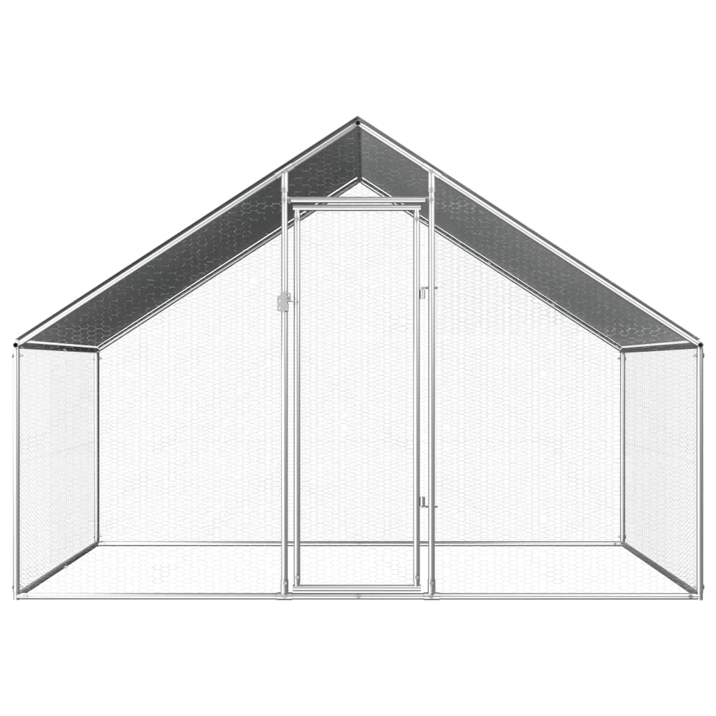 EU-Direct-vidaXL-170788-Outdoor-Chicken-Cage-275x2x192-m-Galvanised-Steel-Pet-Supplies-Rabbit-House--1951314-2