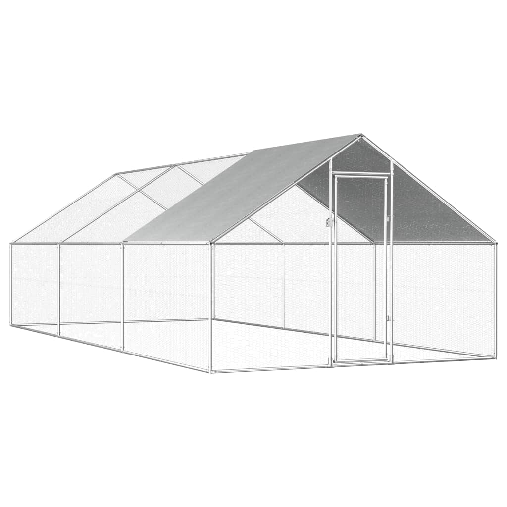 EU-Direct-vidaXL-170790-Outdoor-Chicken-Cage-275x6x192-m-Galvanised-Steel-Pet-Supplies-Rabbit-House--1951329-1