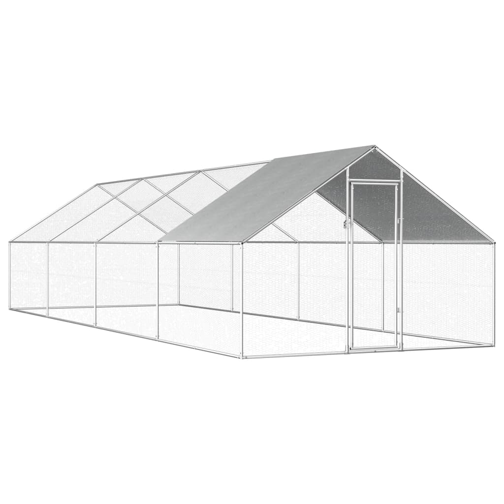 EU-Direct-vidaXL-170791-Outdoor-Chicken-Cage-275x8x192-m-Galvanised-Steel-Pet-Supplies-Rabbit-House--1951334-1