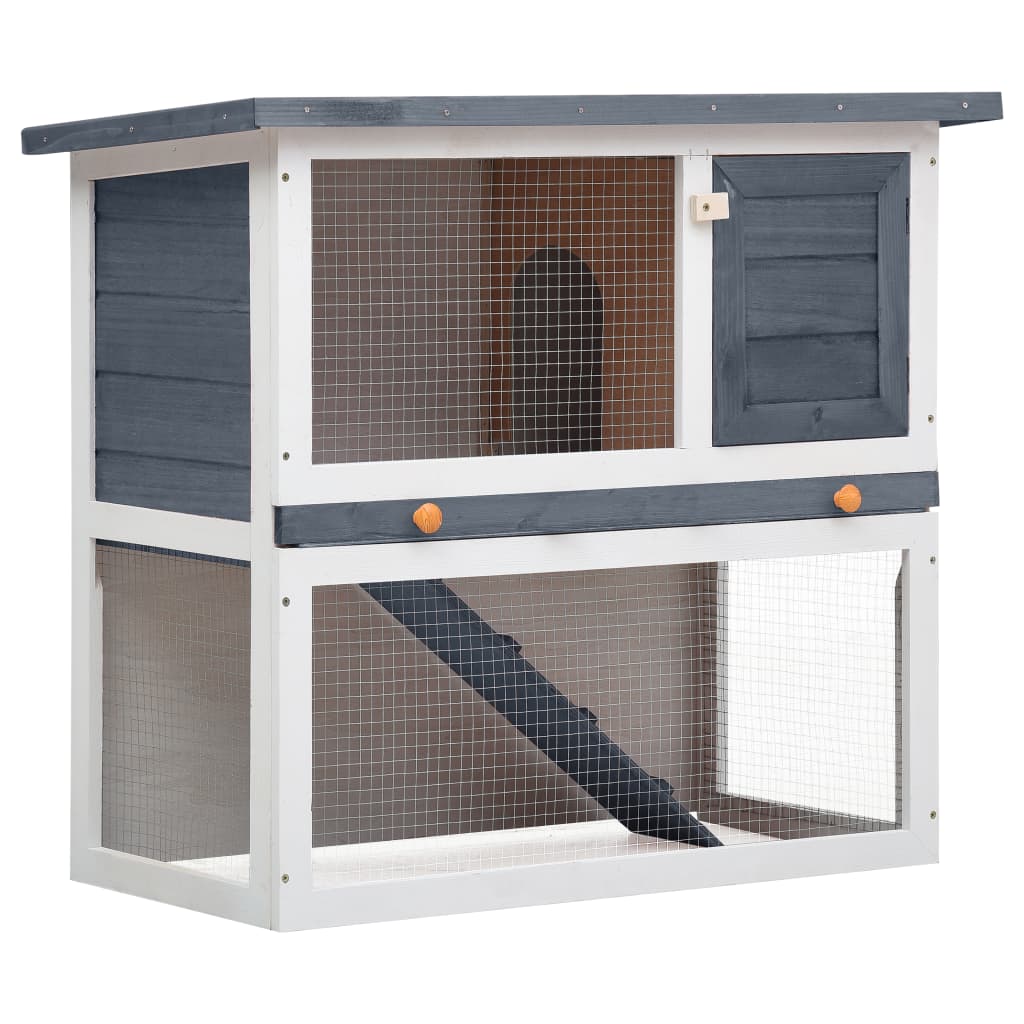 EU-Direct-vidaXL-170831-Outdoor-Rabbit-Hutch-1-Door-90-x-45-x-80-cm-Grey-Wood-Pet-Supplies-Rabbit-Ho-1951340-1