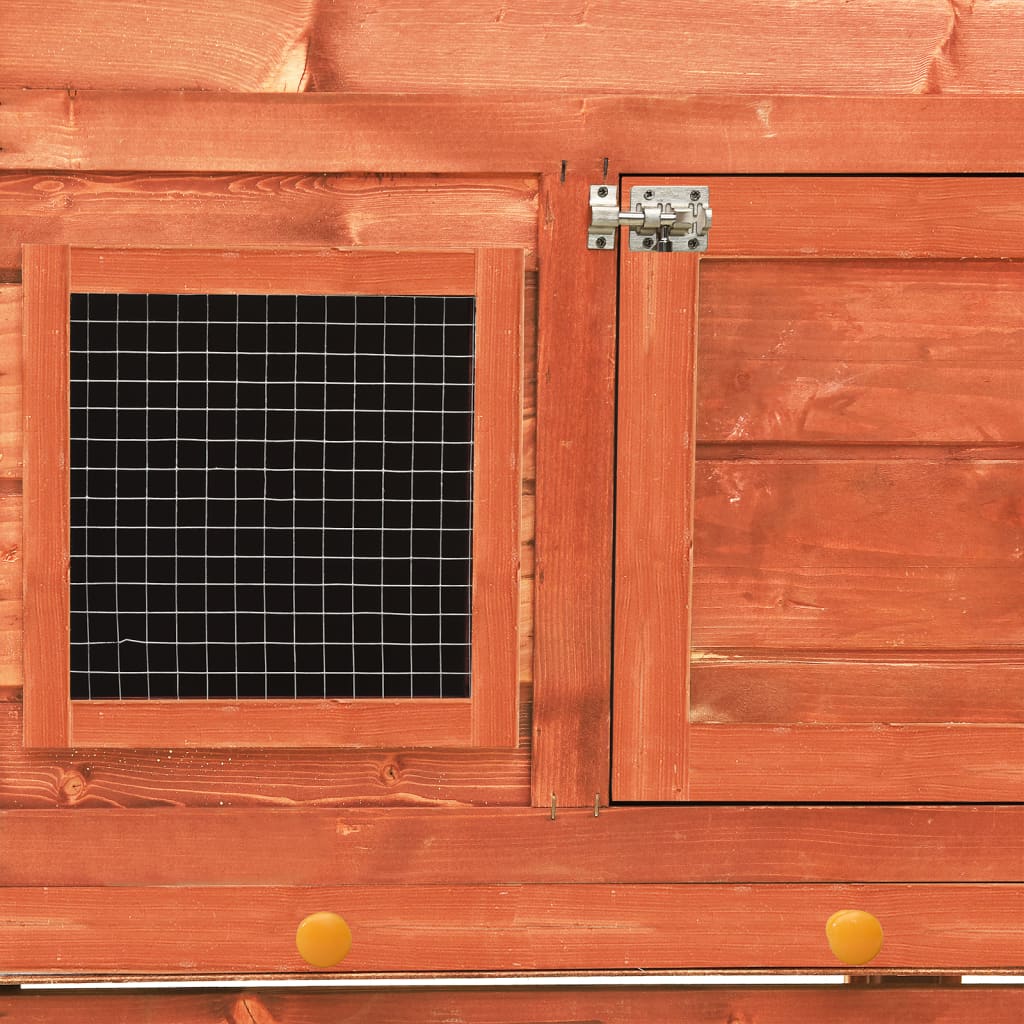 EU-Direct-vidaXL-170868-Outdoor-Rabbit-Hutch-140x63x120-cm-Solid-Firwood-Pet-Supplies-Dog-House-Pet--1952204-10