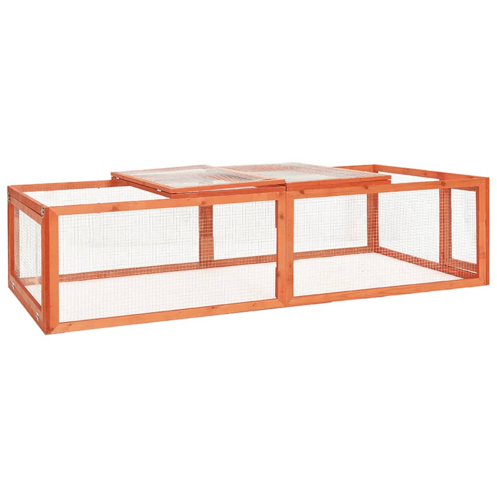 EU-Direct-vidaXL-170877-Outdoor-Rabbit-Hutch-183x90x465-cm-Solid-Firwood-Pet-Supplies-Dog-House-Pet--1952216-1