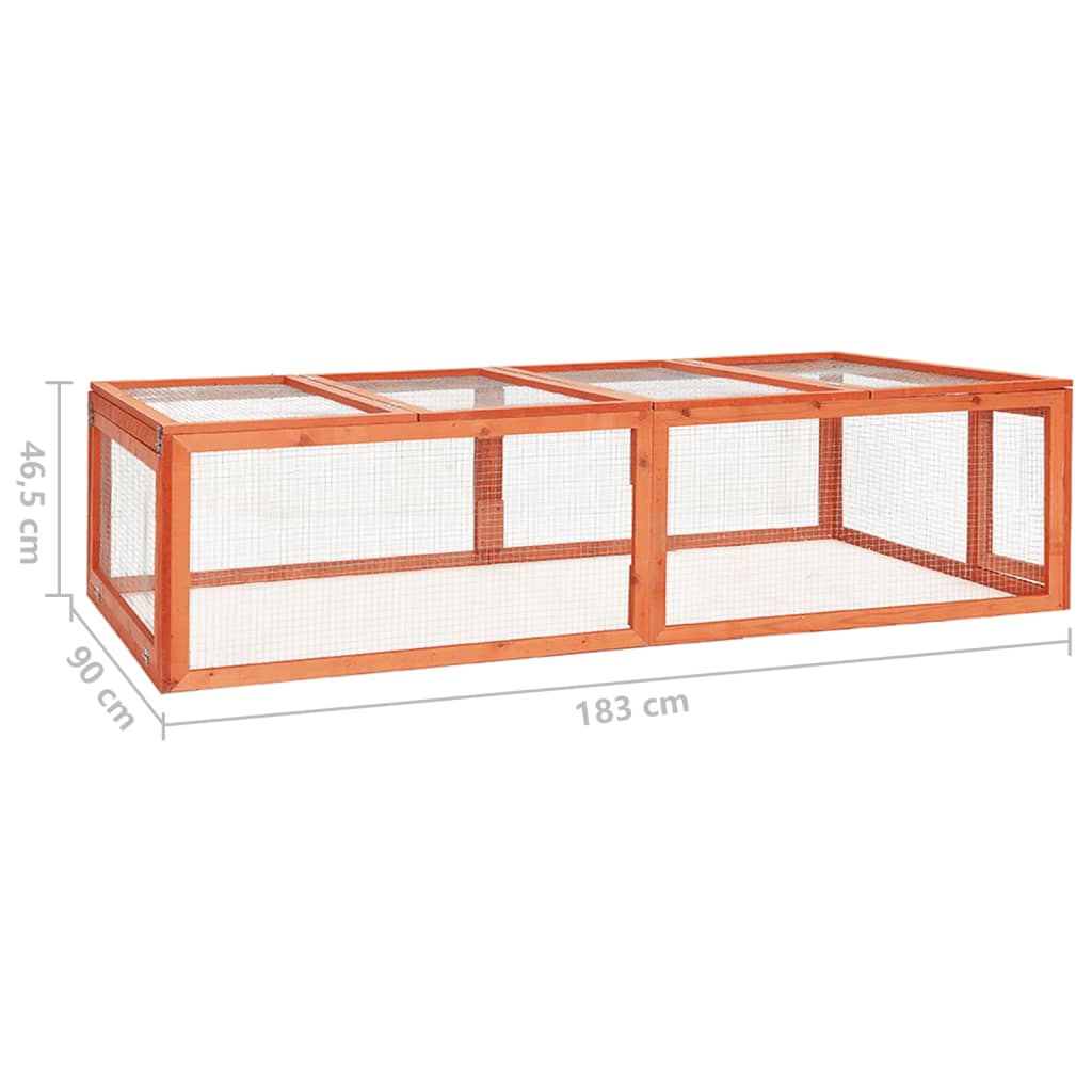 EU-Direct-vidaXL-170877-Outdoor-Rabbit-Hutch-183x90x465-cm-Solid-Firwood-Pet-Supplies-Dog-House-Pet--1952216-7