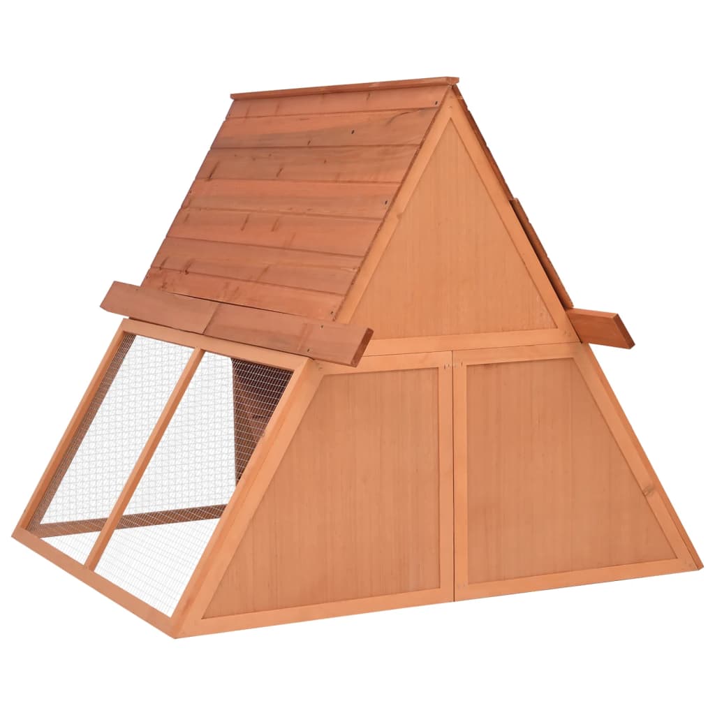 EU-Direct-vidaXL-171458-Outdoor-Rabbit-Hutch-152x127x1095-cm-Solid-Firwood-Pet-Supplies-Dog-House-Pe-1953068-4