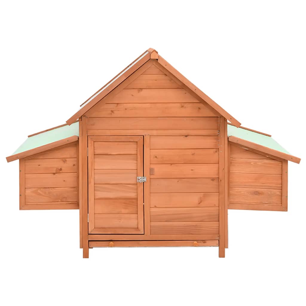 EU-Direct-vidaXL-171459-Outdoor-Chicken-Coop-152x96x110-cm-Solid-Firwood-Pet-Supplies-Dog-House-Pet--1952222-3