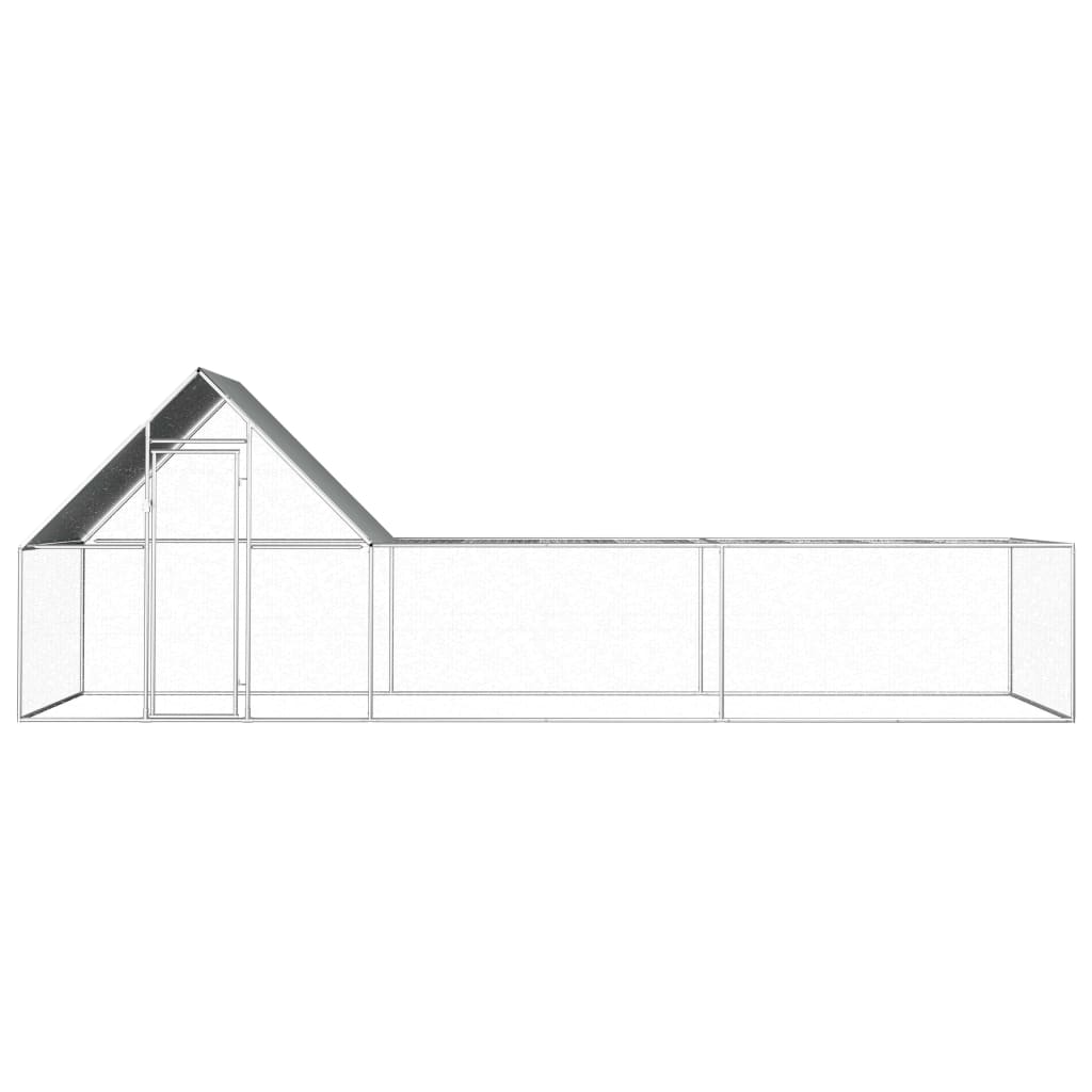 EU-Direct-vidaxl-144557-Outdoor-Chicken-Coop-6x2x2-m-Galvanised-Steel-House-Cage-Foldable-Puppy-Cats-1948950-2
