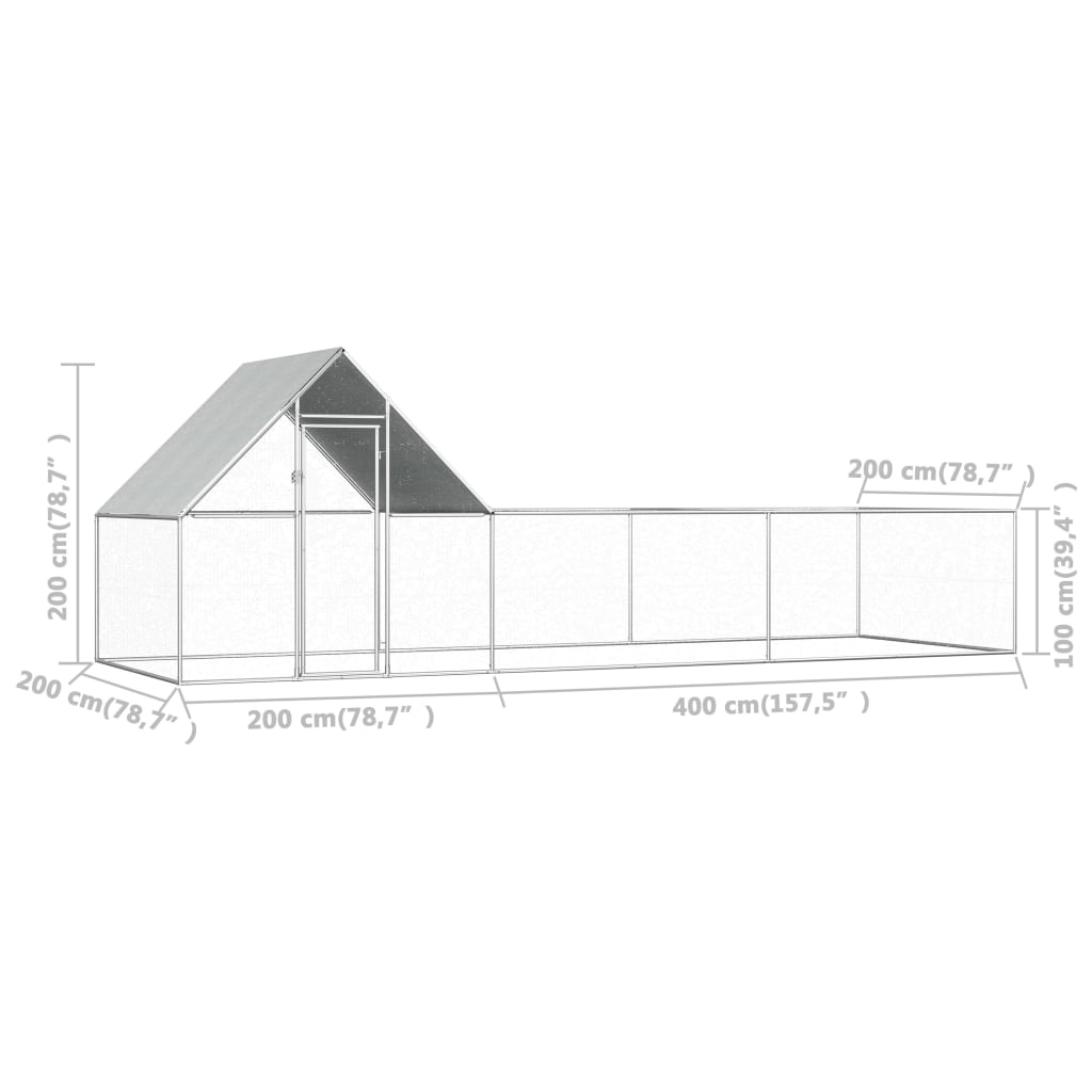 EU-Direct-vidaxl-144557-Outdoor-Chicken-Coop-6x2x2-m-Galvanised-Steel-House-Cage-Foldable-Puppy-Cats-1948950-6