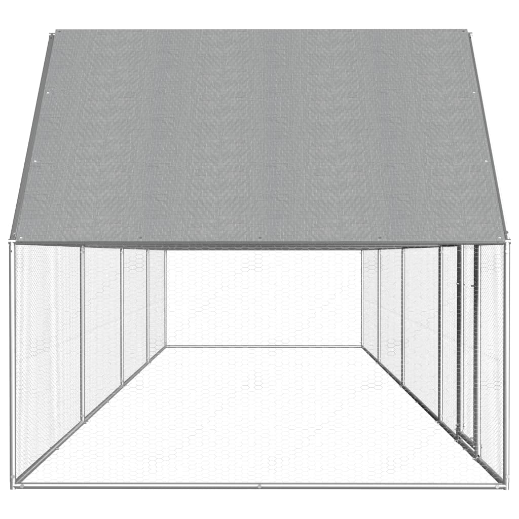 EU-Direct-vidaxl-144558-Outdoor-Chicken-Coop-8x2x2-m-Galvanised-Steel-House-Cage-Foldable-Puppy-Cats-1948951-5