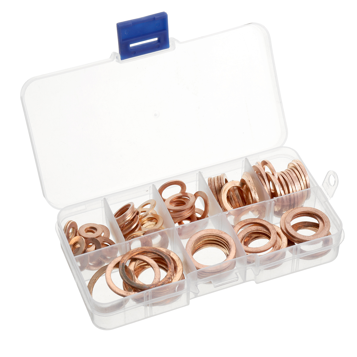 100Pcs-Assorted-Copper-Sealing-Solid-Gasket-Washer-Sump-Plug-Oil-For-Boat-Crush-Flat-Seal-Ring-Tool--1809755-4