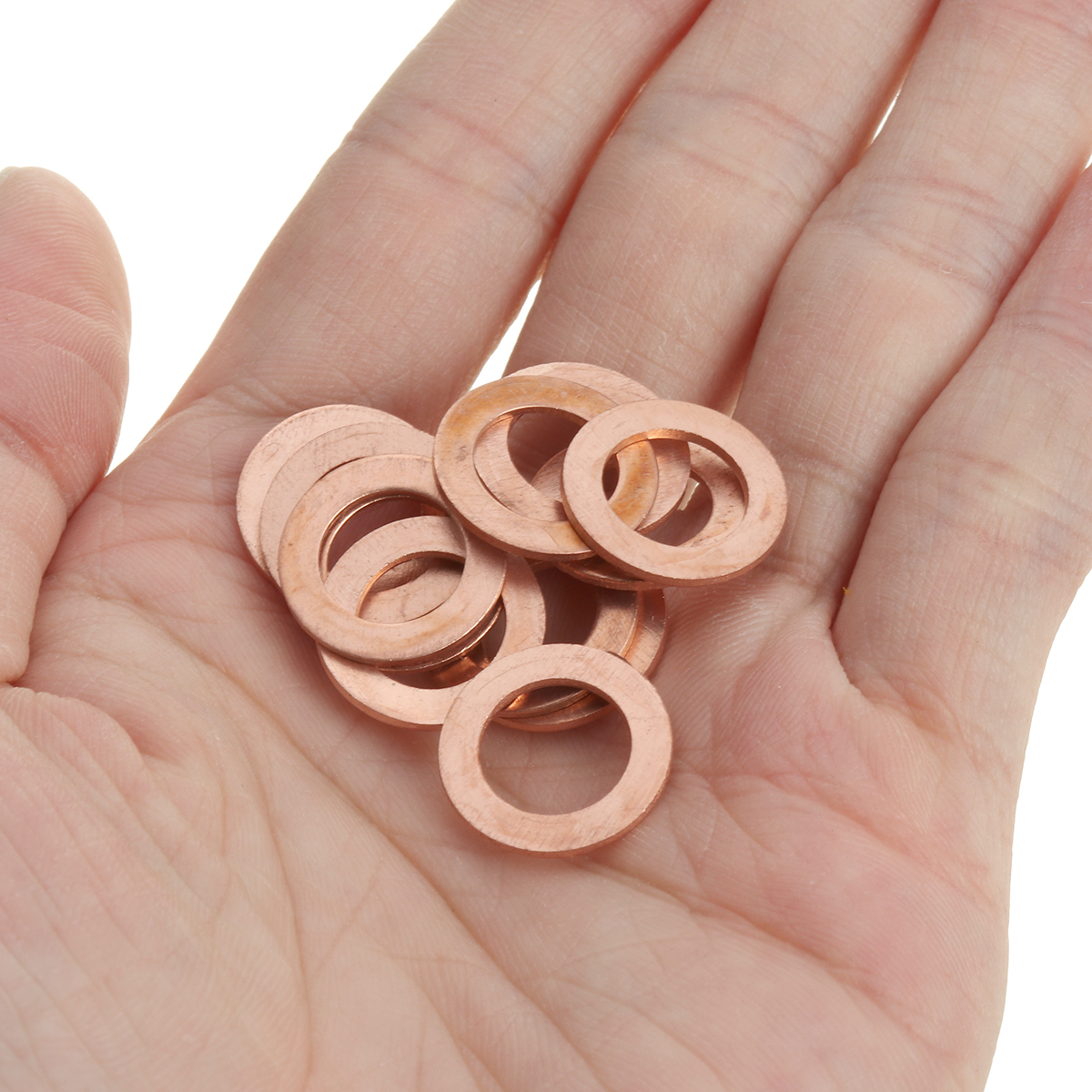 100Pcs-Assorted-Copper-Sealing-Solid-Gasket-Washer-Sump-Plug-Oil-For-Boat-Crush-Flat-Seal-Ring-Tool--1809755-9