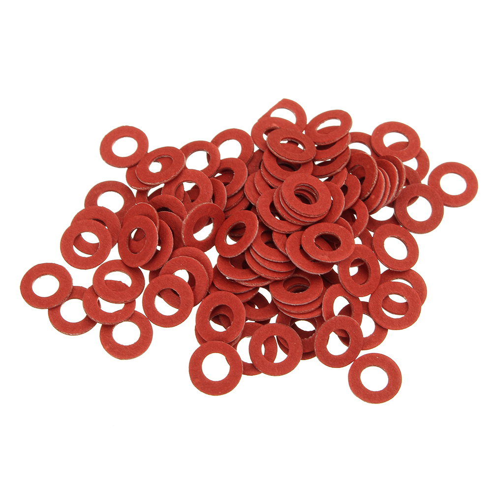 100Pcs-Steel-Pad-Insulation-Washer-Red-Steel-Paper-Spacer-Insulating-Spacers-Set-Meson-Gasket-1371228-1
