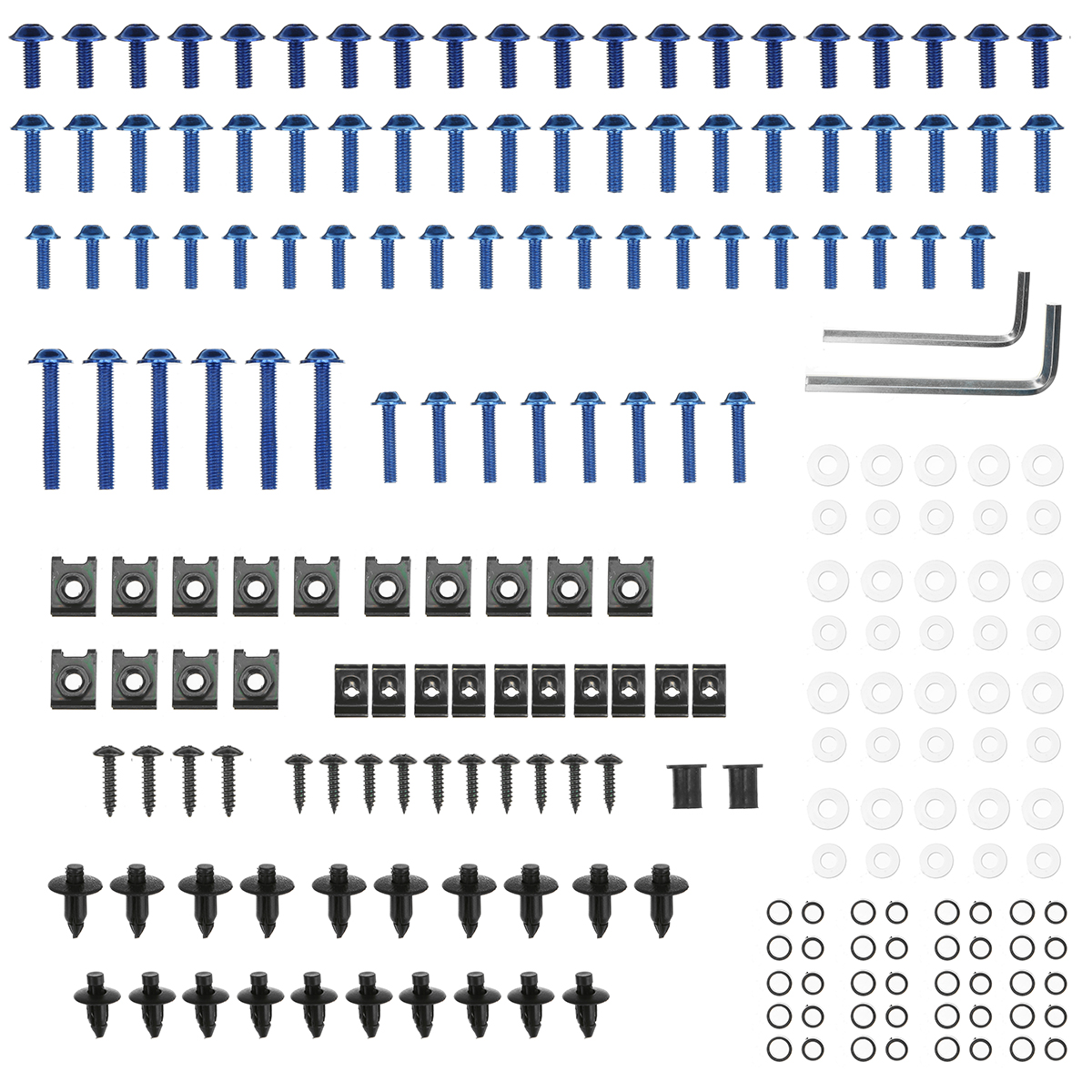 198PCS-Motorcycle-Nylon-Washer-KitFairing-Bolts-Screws-Retainer-Fastener-Clips-1736343-6