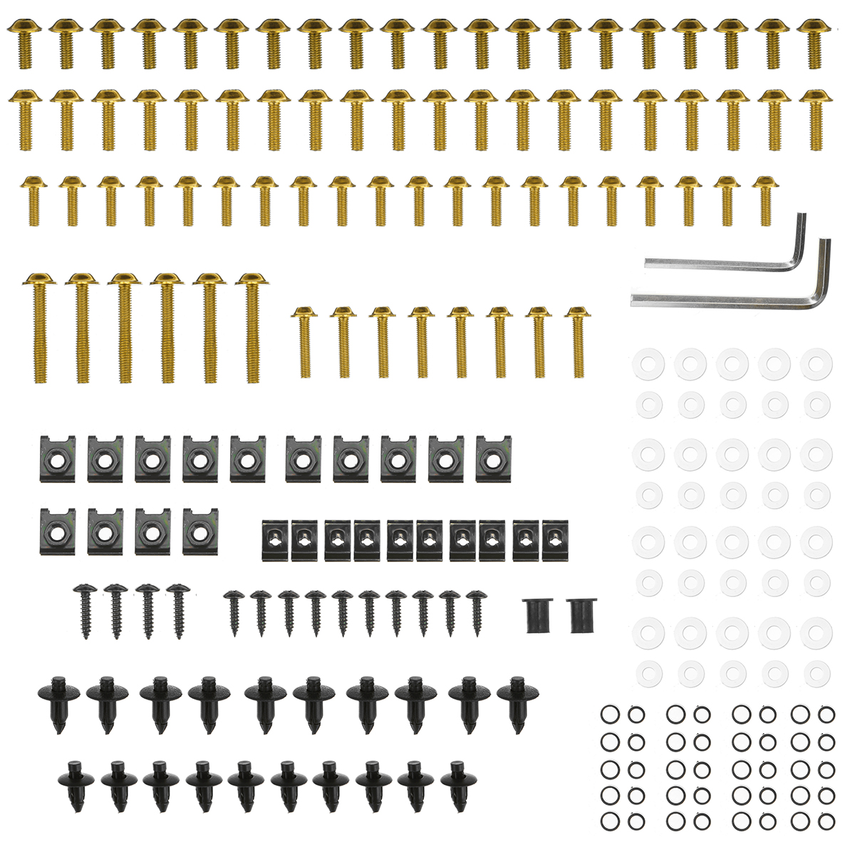 198PCS-Motorcycle-Nylon-Washer-KitFairing-Bolts-Screws-Retainer-Fastener-Clips-1736343-7