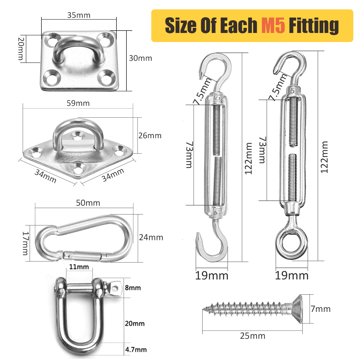 24Pcs-Sun-Shade-Sail-Accessories-for-Rectangle-or-Square-Shade-Sail-Replacement-Fitting-Tools-Kit-1392248-5