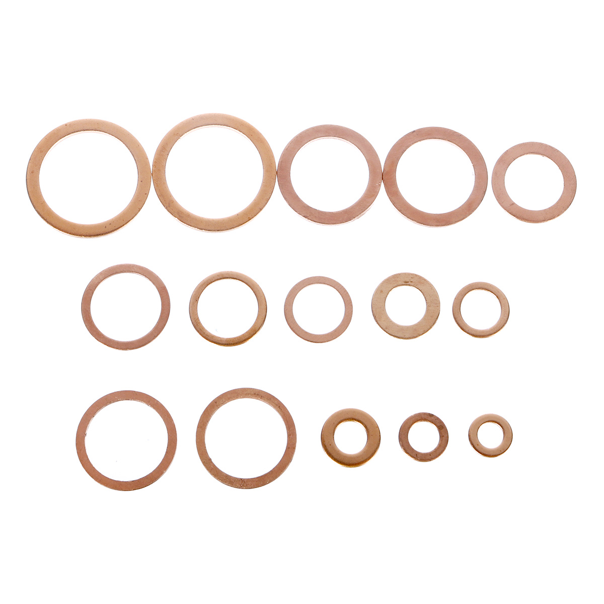 280Pcs-12-Sizes-Assorted-Crush-Copper-Washer-Gasket-Set-Flat-Ring-Seal-Kit-Tools-1762956-7