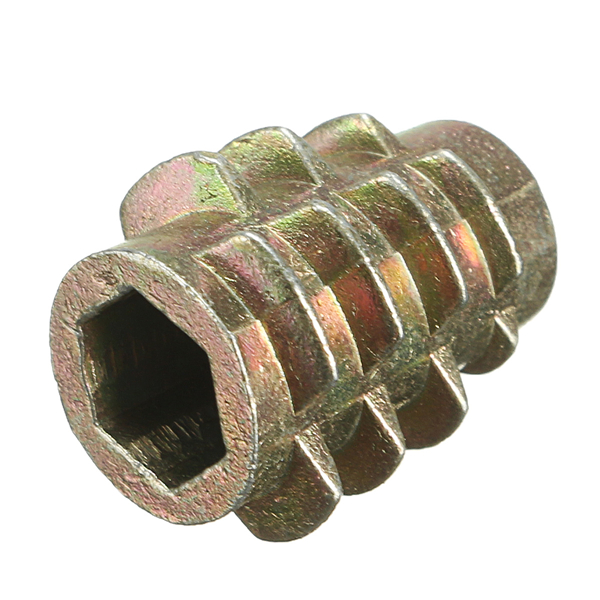 9-Size-M4-M5-M6-M8-M10-Hex-Drive-Screw-In-Threaded-Insert-For-Wood-Type-E-1088261-5