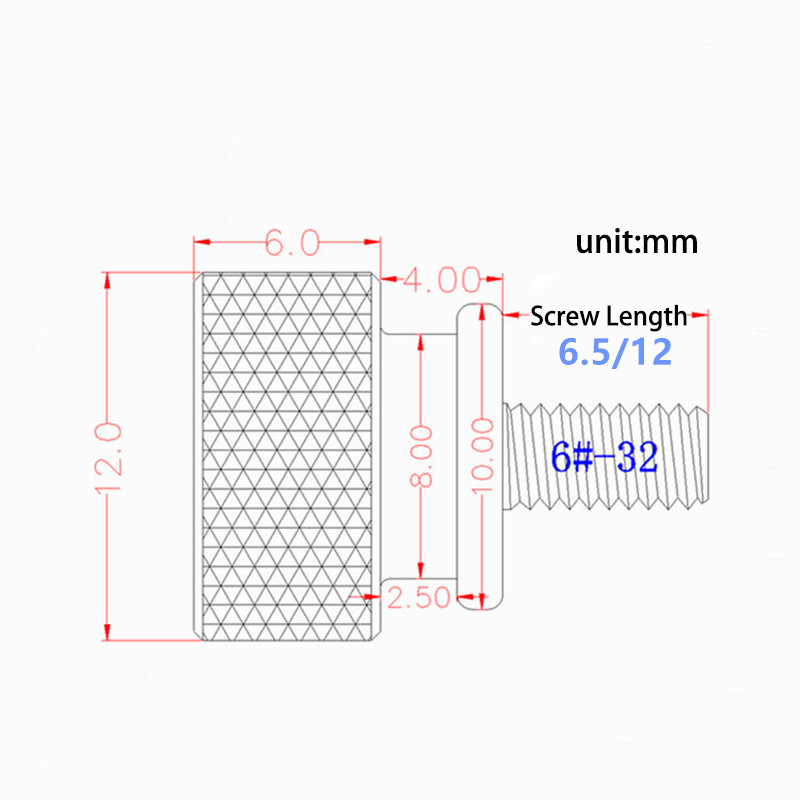 Suleve-10PCS-6-32-Aluminum-Alloy-Computer-Case-Side-Panel-Hard-Disk-Hand-Screw-Knurling-Thumb-Screws-1595269-3