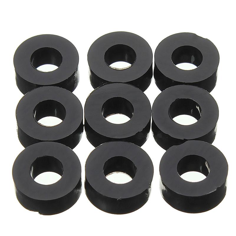 Suleve-200Pcs-Flat-Nylon-Washer-Black-Round-Spacer-Washer-Standoff-Fastener-Hardware-73L-1650998-2