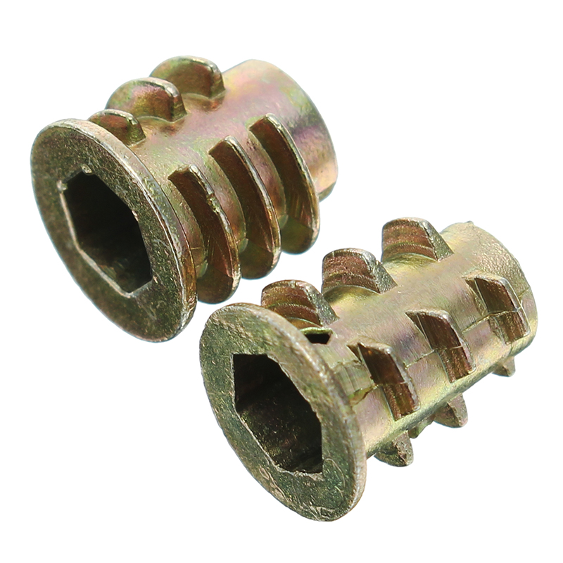 Suleve-50Pcs-M4ZN1-M4-Zinc-Alloy-Wood-Furniture-Hex-Socket-Drive-Head-Screw-in-Threaded-Insert-Nut-1207425-2