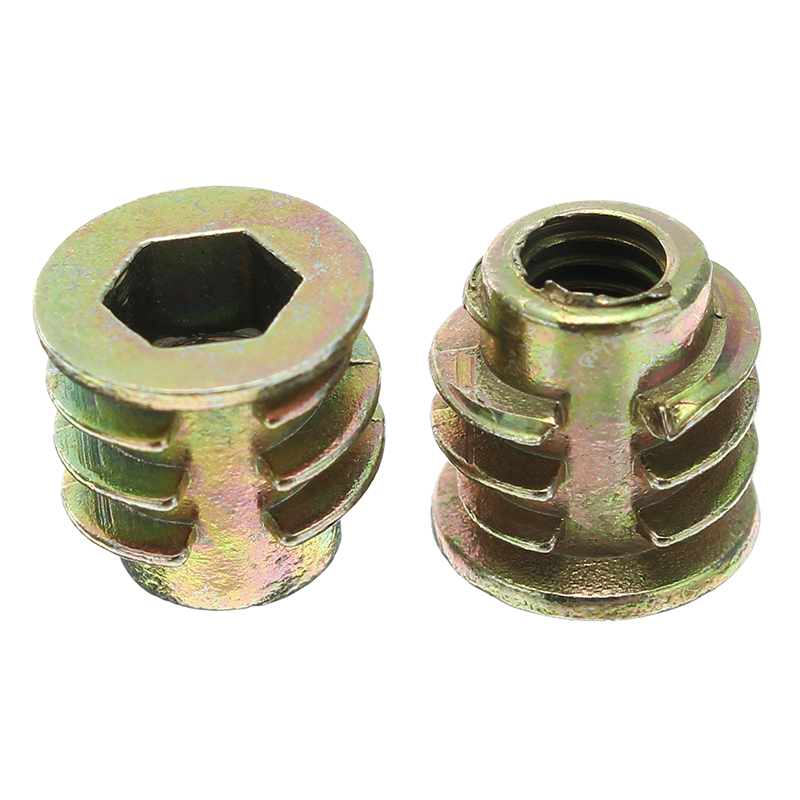 Suleve-50Pcs-M4ZN1-M4-Zinc-Alloy-Wood-Furniture-Hex-Socket-Drive-Head-Screw-in-Threaded-Insert-Nut-1207425-7