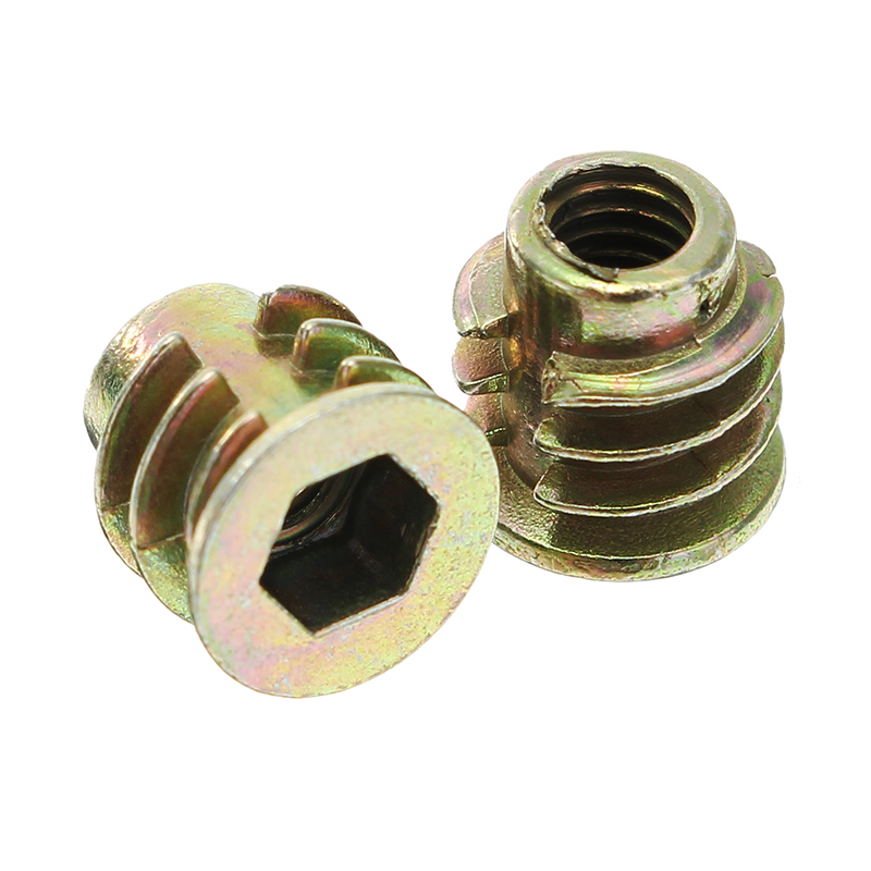 Suleve-50Pcs-M4ZN1-M4-Zinc-Alloy-Wood-Furniture-Hex-Socket-Drive-Head-Screw-in-Threaded-Insert-Nut-1207425-8