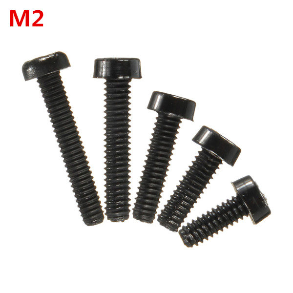 Sulevetrade-M2NC1-20pcs-M2-Black-Round-Nylon-Screws-Cross-Round-Head-Screws-Bolt-1004241-2
