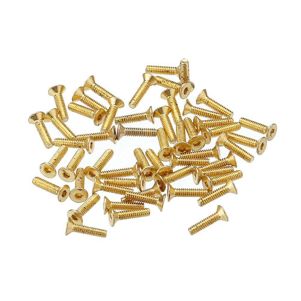 Sulevetrade-M3AH13-50Pcs-Titanium-Plated-M3-Hex-Socket-Flat-Head-Countersunk-Screws-Alloy-Steel-129--1521204-7