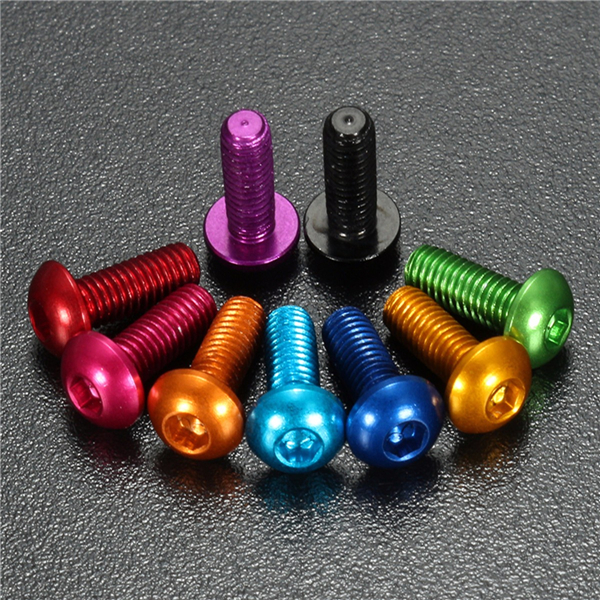 Sulevetrade-M3AH16-50Pcs-M3times8mm-Hex-Socket-Screws-Round-Head-Cap-Screw-7075-Aluminum-Alloy-1595244-3