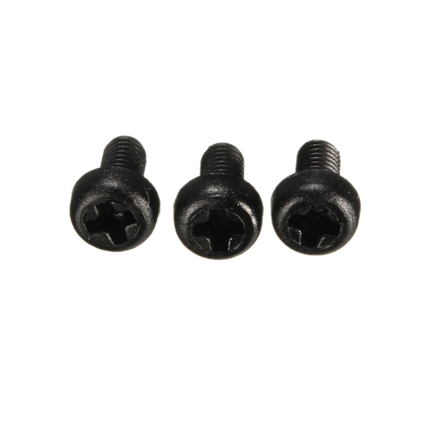 Sulevetrade-M3NR2-50pcs-M3-Black-Nylon-Round-Phillips-Screw-Bolts-6152025mm-1262050-2