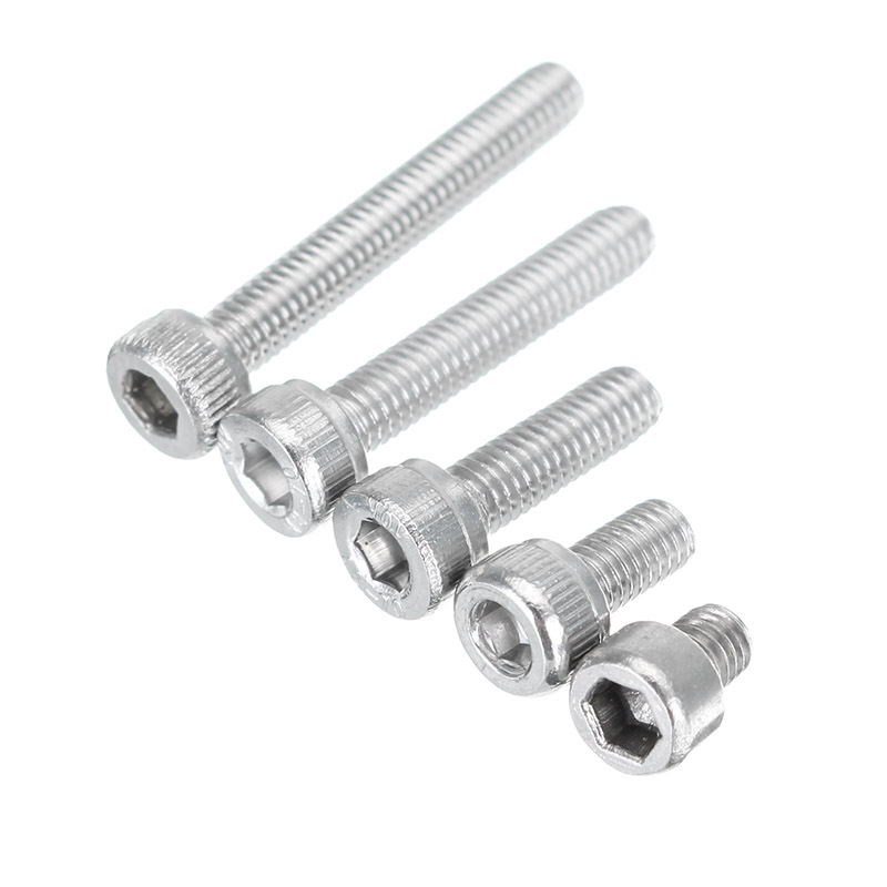 Sulevetrade-M3SH5-50Pcs-M3-Stainless-Steel-Hex-Socket-Cap-Head-Screws-Bolts-4-20mm-Optional-Length-1217027-4