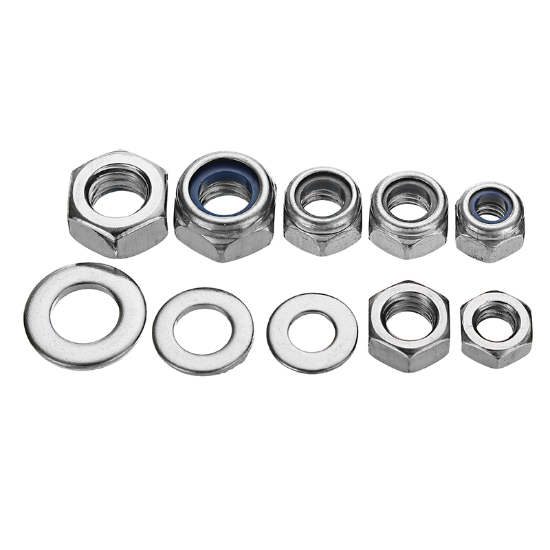 Sulevetrade-MXSN2-255pcs-Stainless-Steel-Nylon-Lock-Nuts-Full-Nuts-Washers-Kit-M4-M5-M6-1249457-6