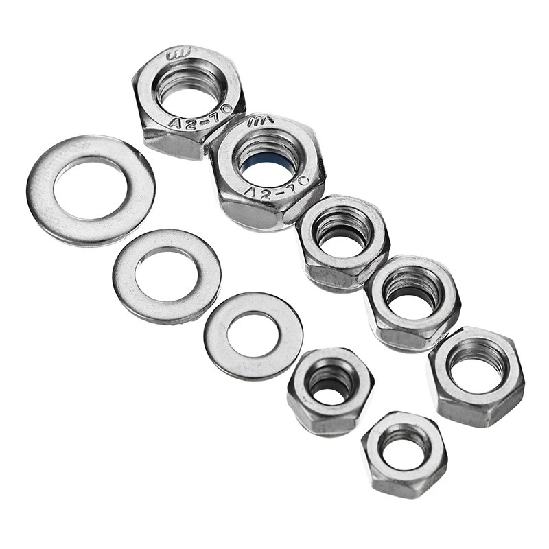 Sulevetrade-MXSN2-255pcs-Stainless-Steel-Nylon-Lock-Nuts-Full-Nuts-Washers-Kit-M4-M5-M6-1249457-7