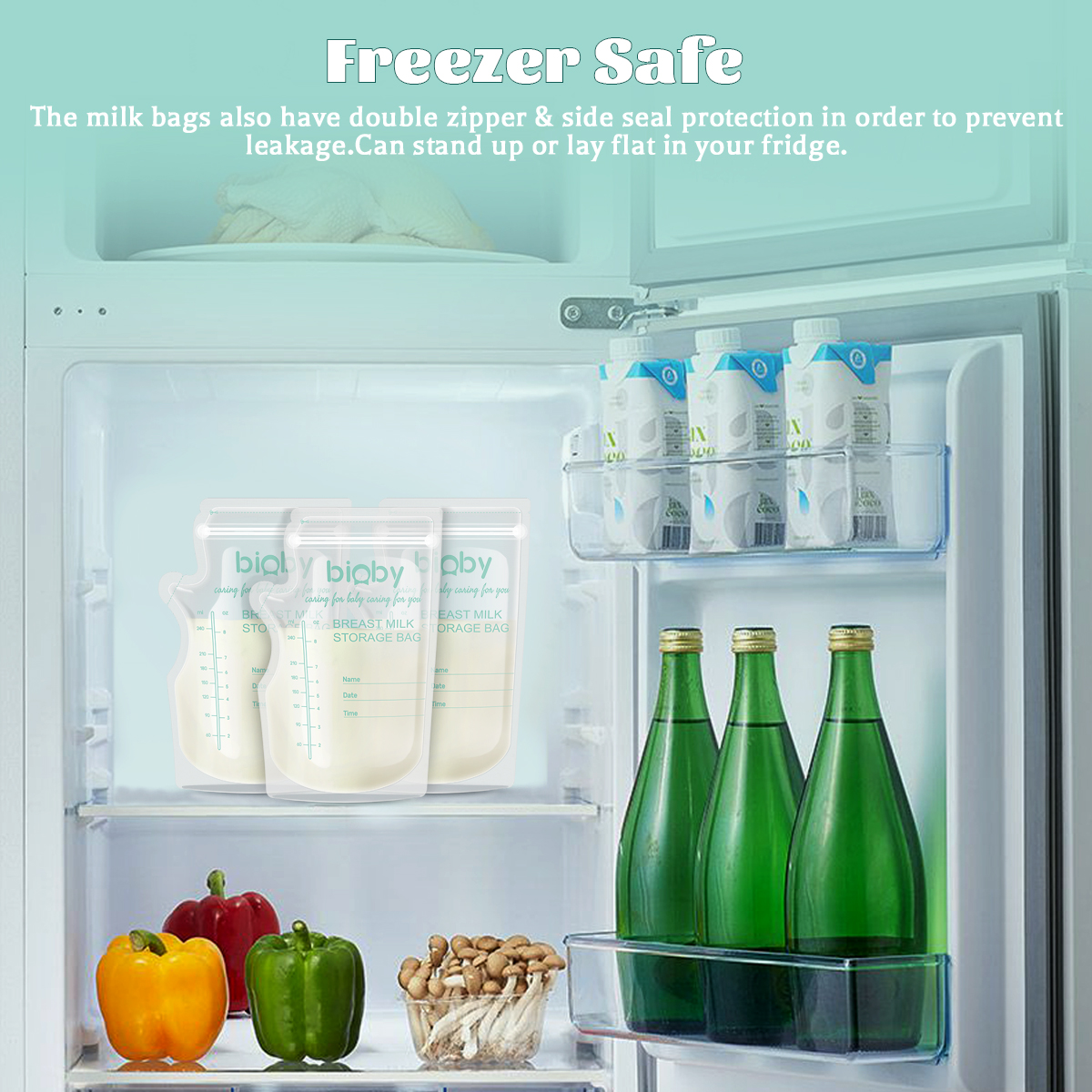 Bioby-100PCS-40ml-Milk-Freezer-Bags-Leakproof-Mother-Milk-Baby-Food-Storage-Breast-Milk-Storage-Bag--1935066-8