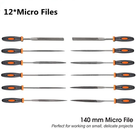 17pcs-Needle-File-Set-High-Carbon-Steel-Metal-File-with-Rubber-Soft-Handle-Metalworking-Woodworking--1874636-2