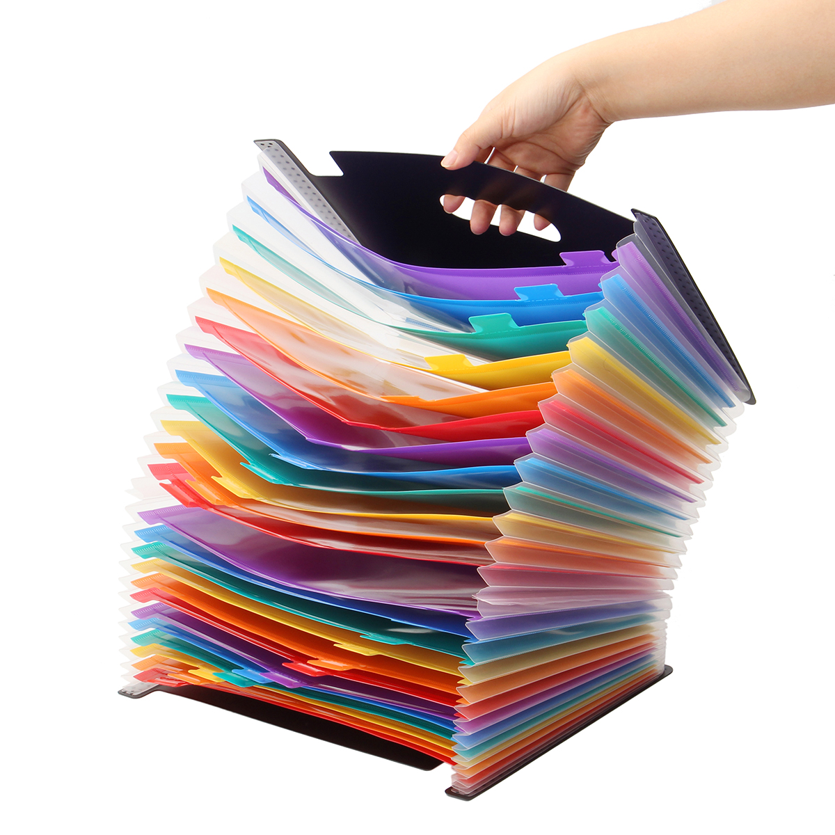 A4-24-Pockets-Expanding-Folder-Accordion-Multicolour-Stand-Expandable-Portable-Accordion-File-Busine-1709162-3
