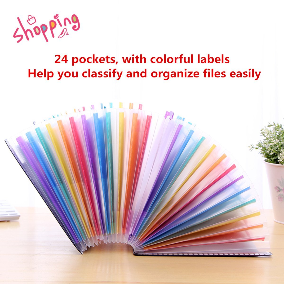 A4-24-Pockets-Expanding-Folder-Accordion-Multicolour-Stand-Expandable-Portable-Accordion-File-Busine-1709162-4