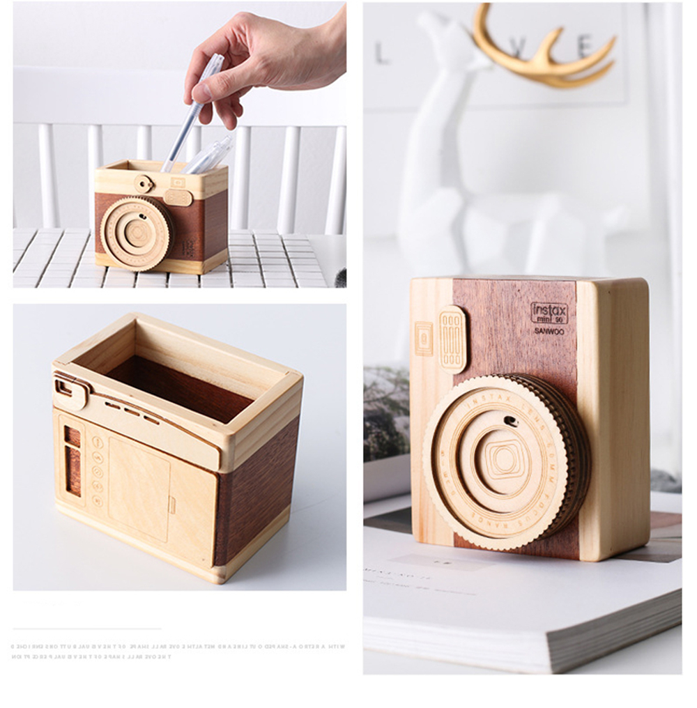 Creative-Camera-Wooden-Pen-Holder-Storage-Makeup-Brushes-Organizer-Wood-Crafts-Retro-Birthday-Gifts--1737571-4