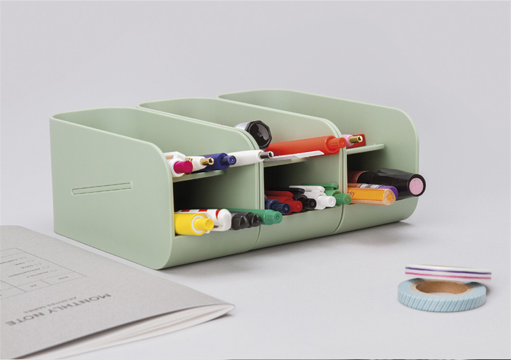Creative-Double-Layer-Magnetic-Pen-Holder-Desk-Plastic-Organizer-Storage-Box-Stationery-School-Offic-1724392-7